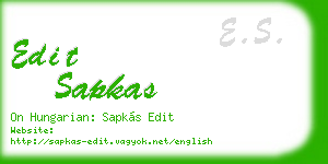 edit sapkas business card