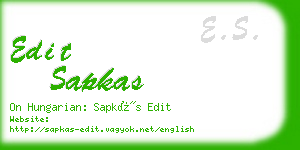 edit sapkas business card